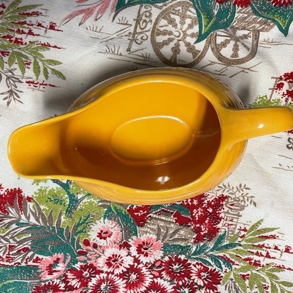 Fiestaware Retired Color Marygold Gravy/Sauce Boat - Picture 4 of 4